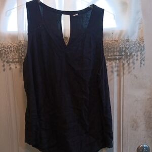 Old Navy Black Sleeveless V-Neck Tank Top